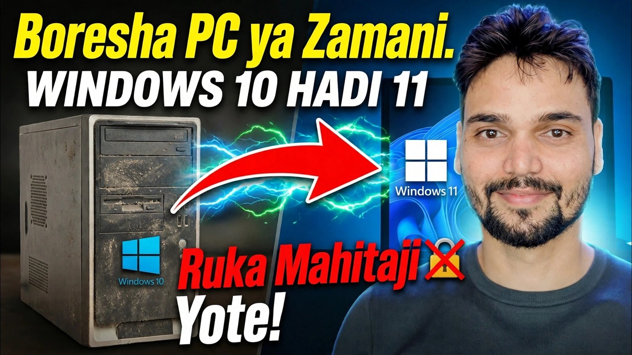 Pata toleo jipya la Windows 10 hadi Windows 11 kwa Bofya Moja 🔥 TPM & Requirements Bypass