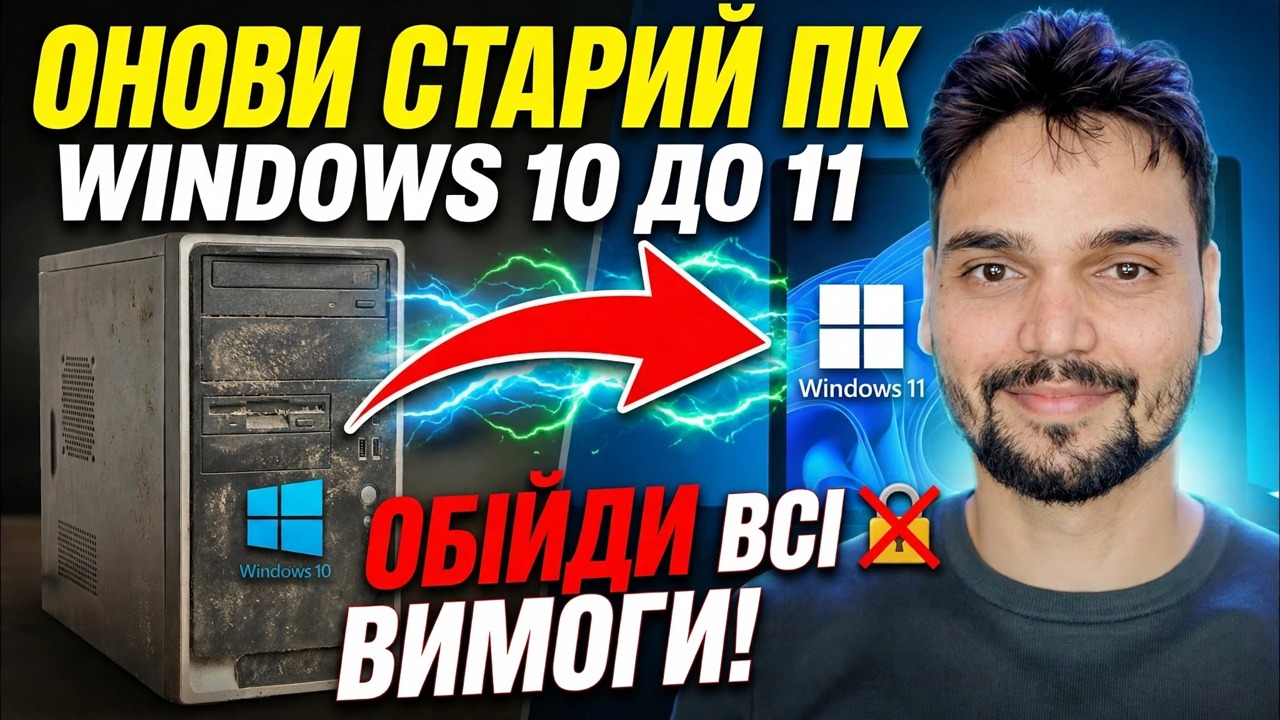 Оновіть Windows 10 до Windows 11 в один клік 🔥 TPM і обхід вимог