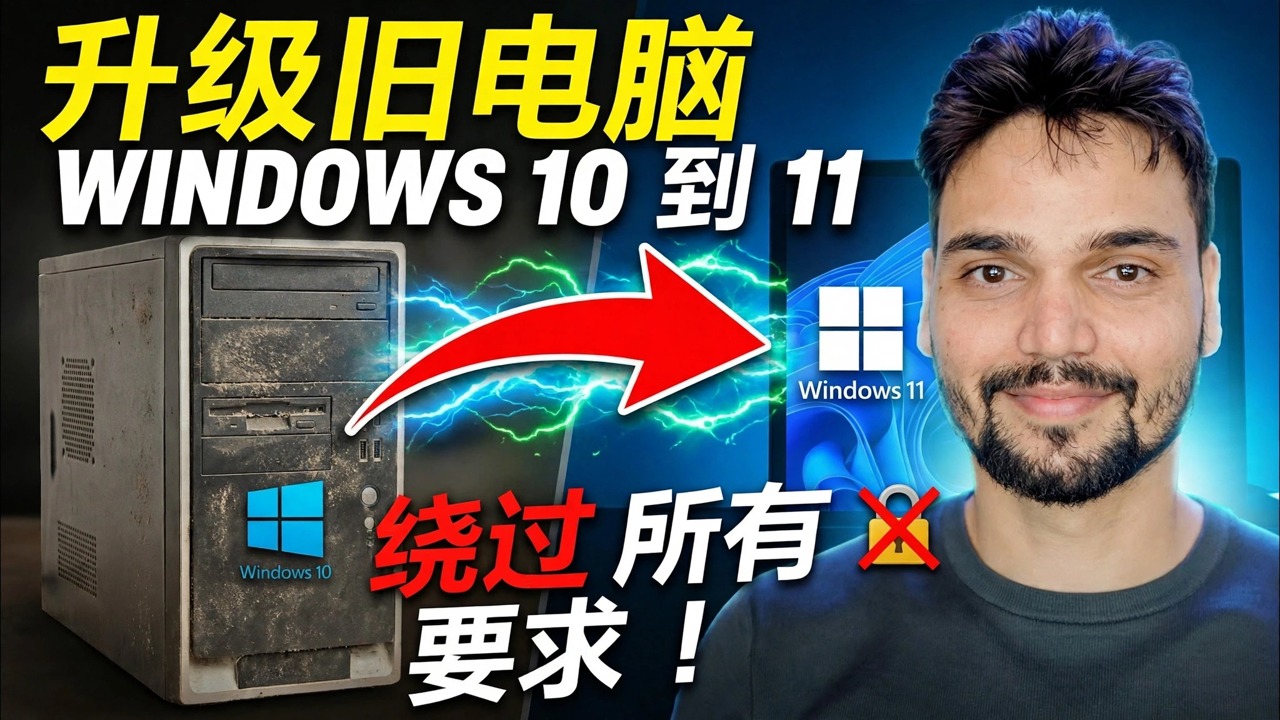 一键将 Windows 10 升级到 Windows 11 🔥 TPM 和要求绕过