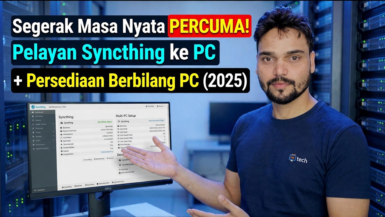 Persediaan Pelayan Syncthing - Penyegerakan Masa Nyata Percuma