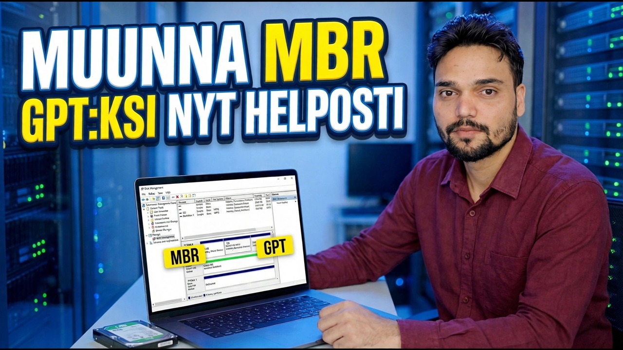 SSD jumissa MBR:ssä? Muunna GPT:ksi yhdellä komennolla