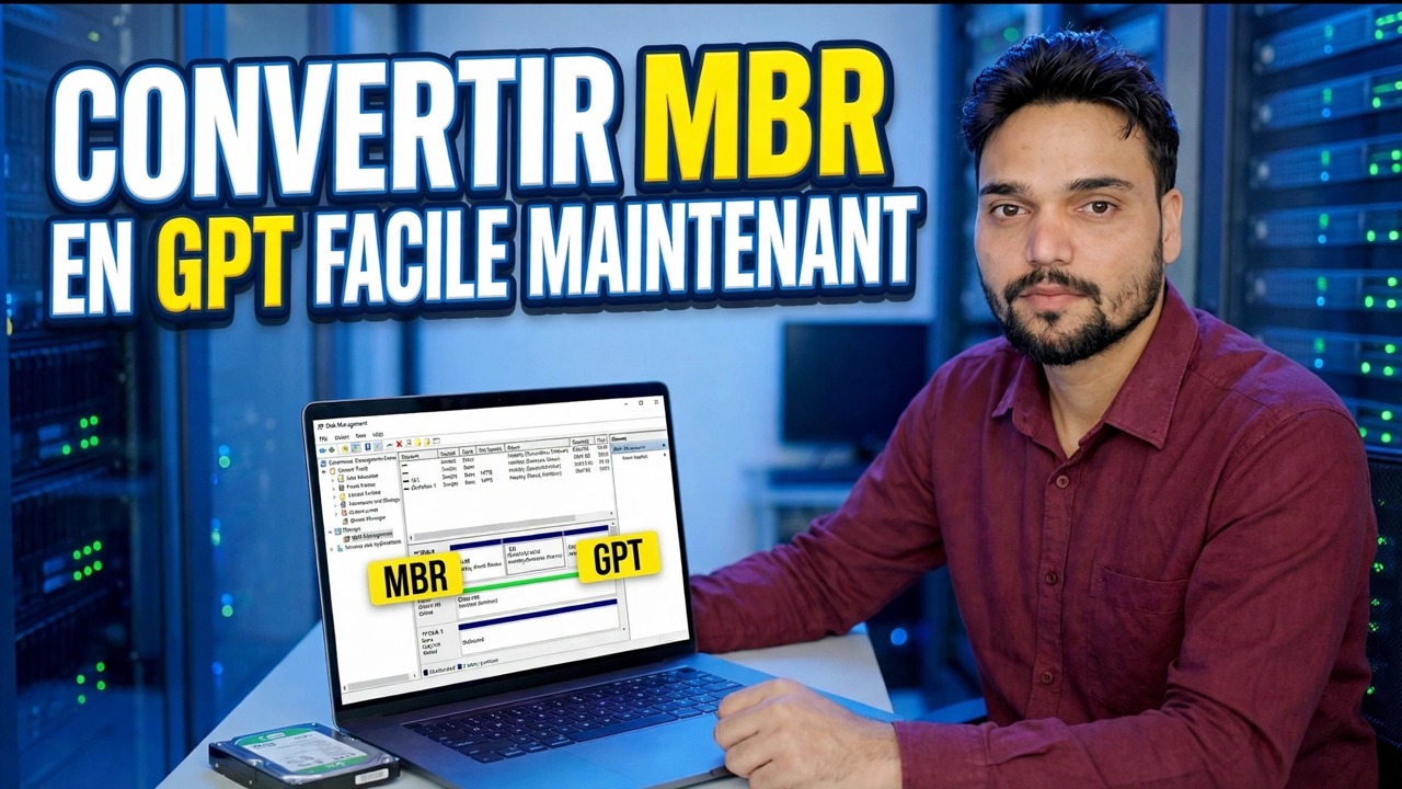 SSD bloqué dans le MBR ? Convertir en GPT en une seule commande
