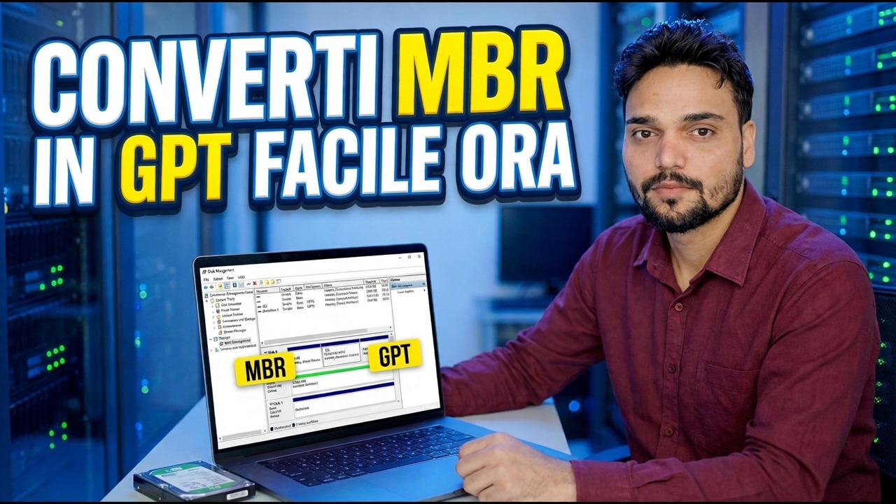 SSD bloccato nell'MBR? Converti in GPT in un comando