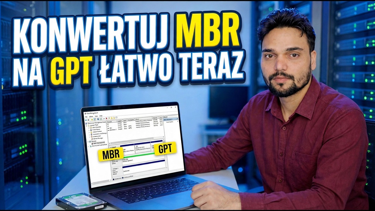 Dysk SSD utknął w MBR? Konwertuj na GPT jednym poleceniem
