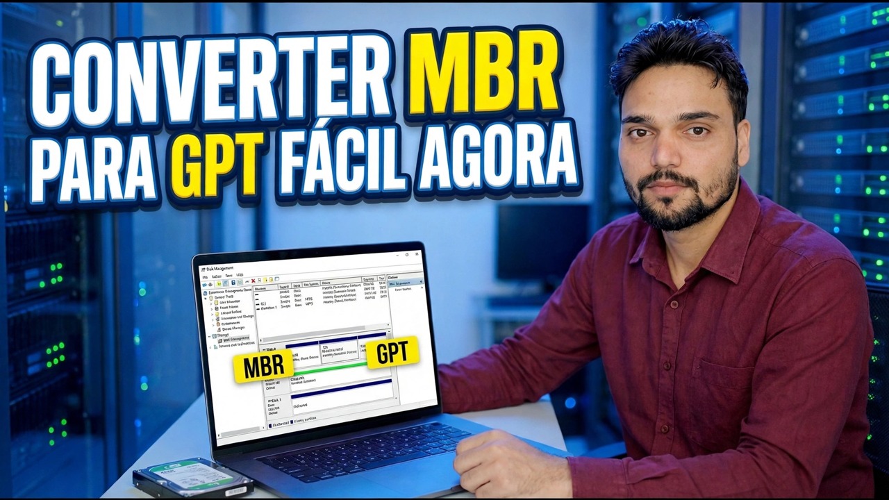 SSD preso no MBR? Converter para GPT em um comando