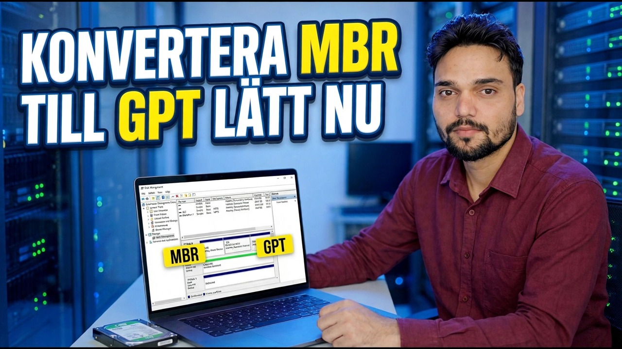 SSD fast i MBR? Konvertera till GPT i ett kommando