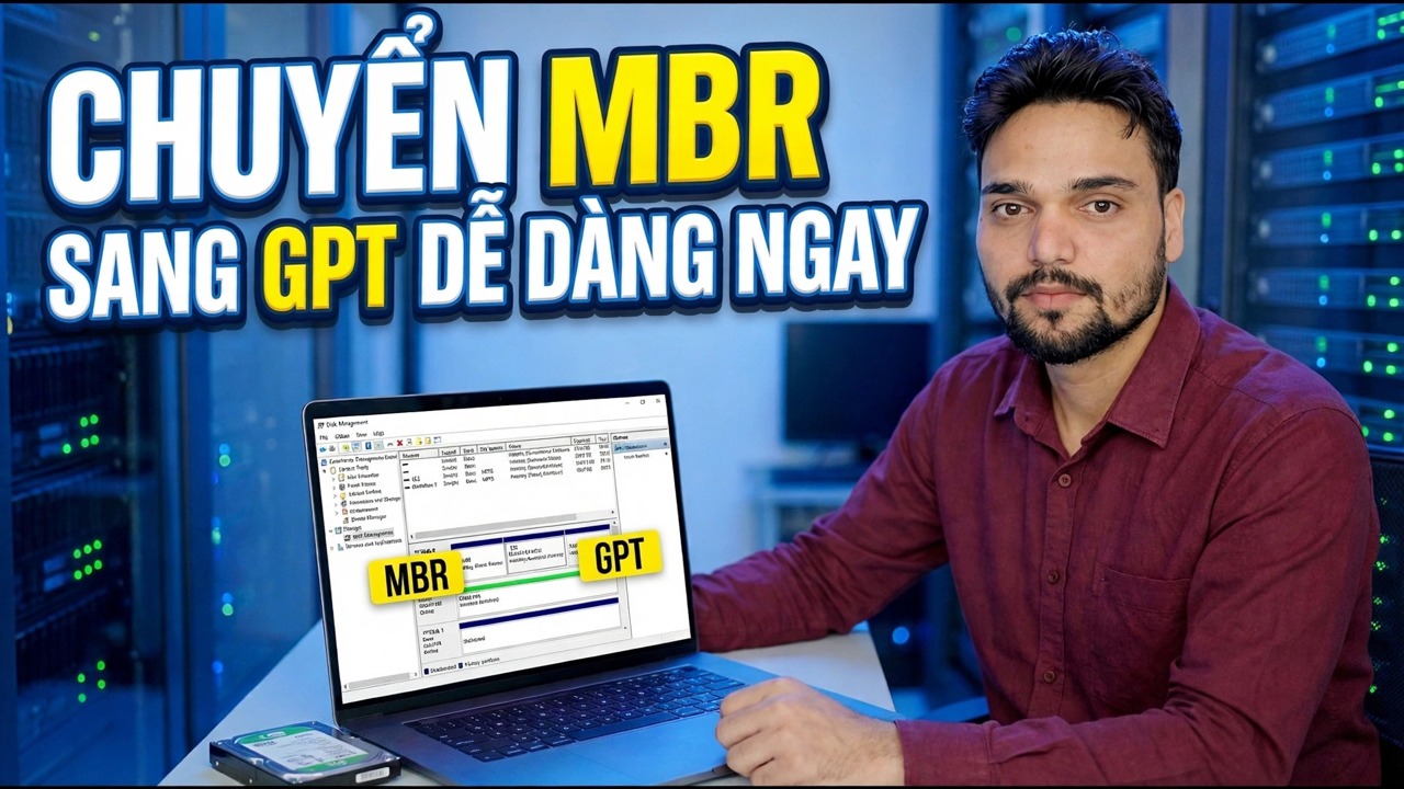 SSD bị kẹt trong MBR? Chuyển đổi sang GPT trong một lệnh