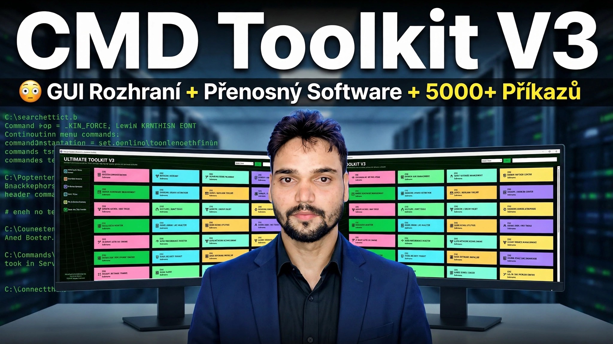 CMD Toolkit V3 😳 GUI rozhraní + přenosný software + 5000+ příkazů