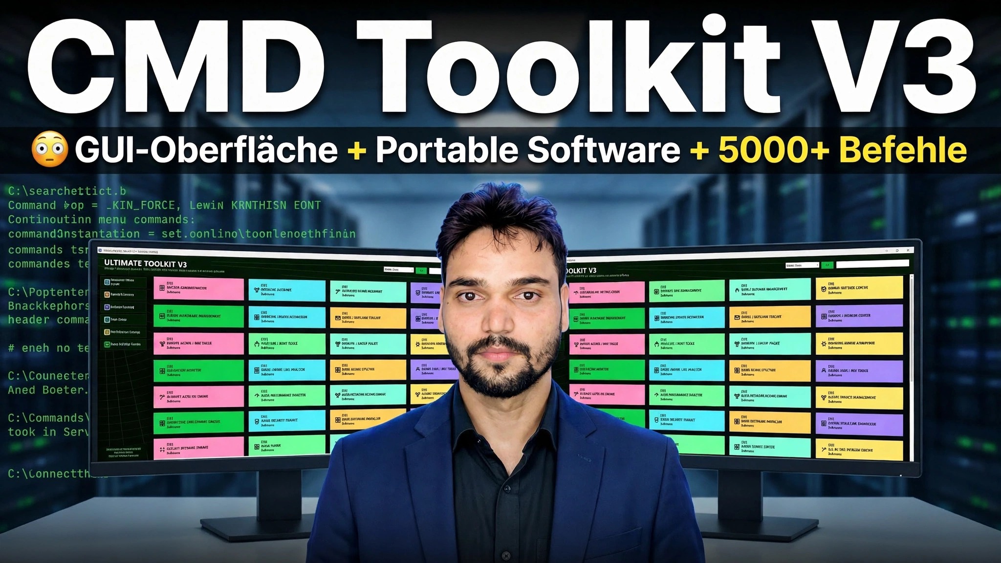 CMD Toolkit V3 😳 GUI-Schnittstelle + tragbare Software + 5000+ Befehle