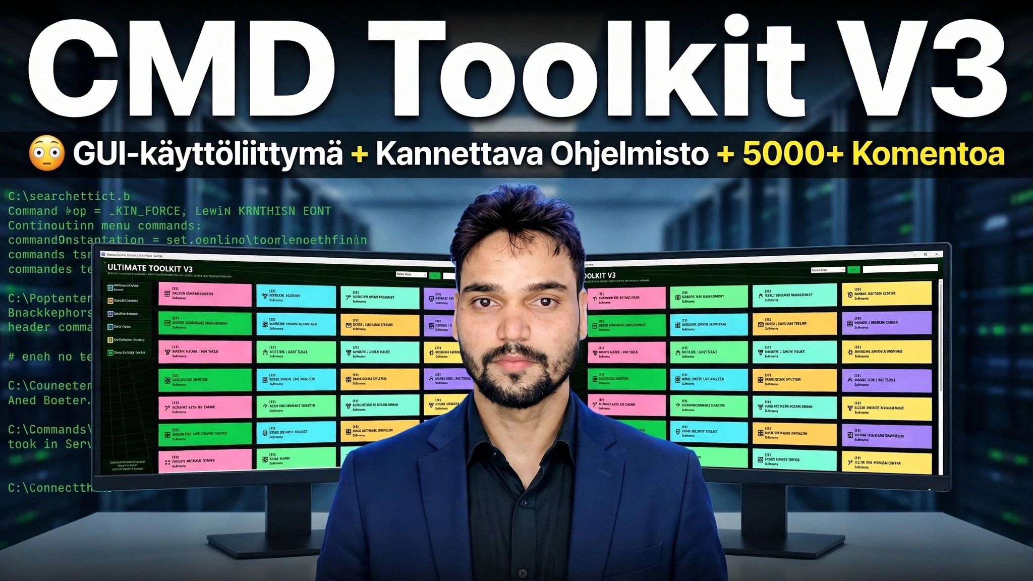 CMD Toolkit V3 😳 GUI-liitäntä + kannettava ohjelmisto + 5000+ komentoa