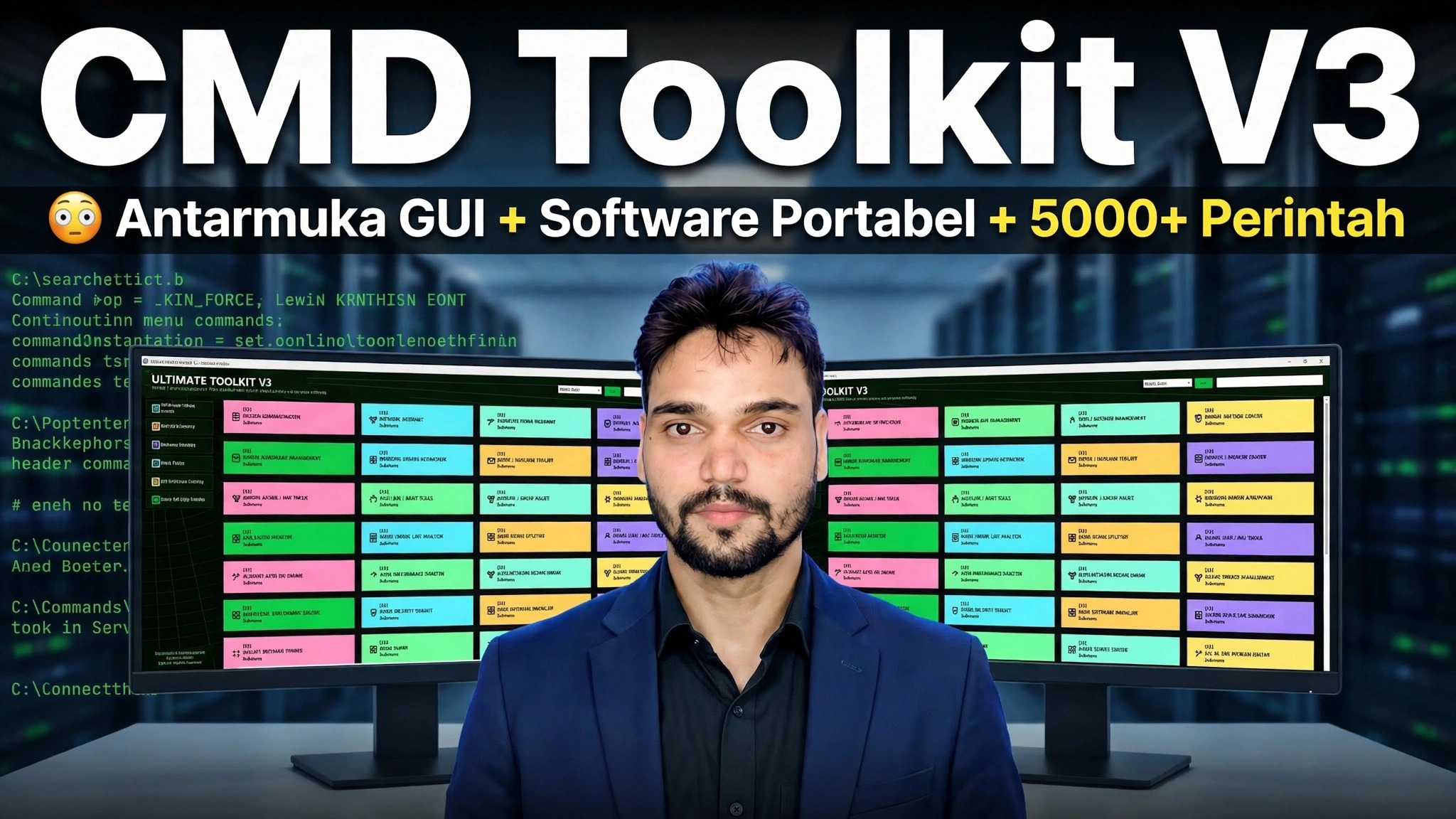 CMD Toolkit V3 😳 Antarmuka GUI + Perangkat Lunak Portabel + 5000+ Perintah
