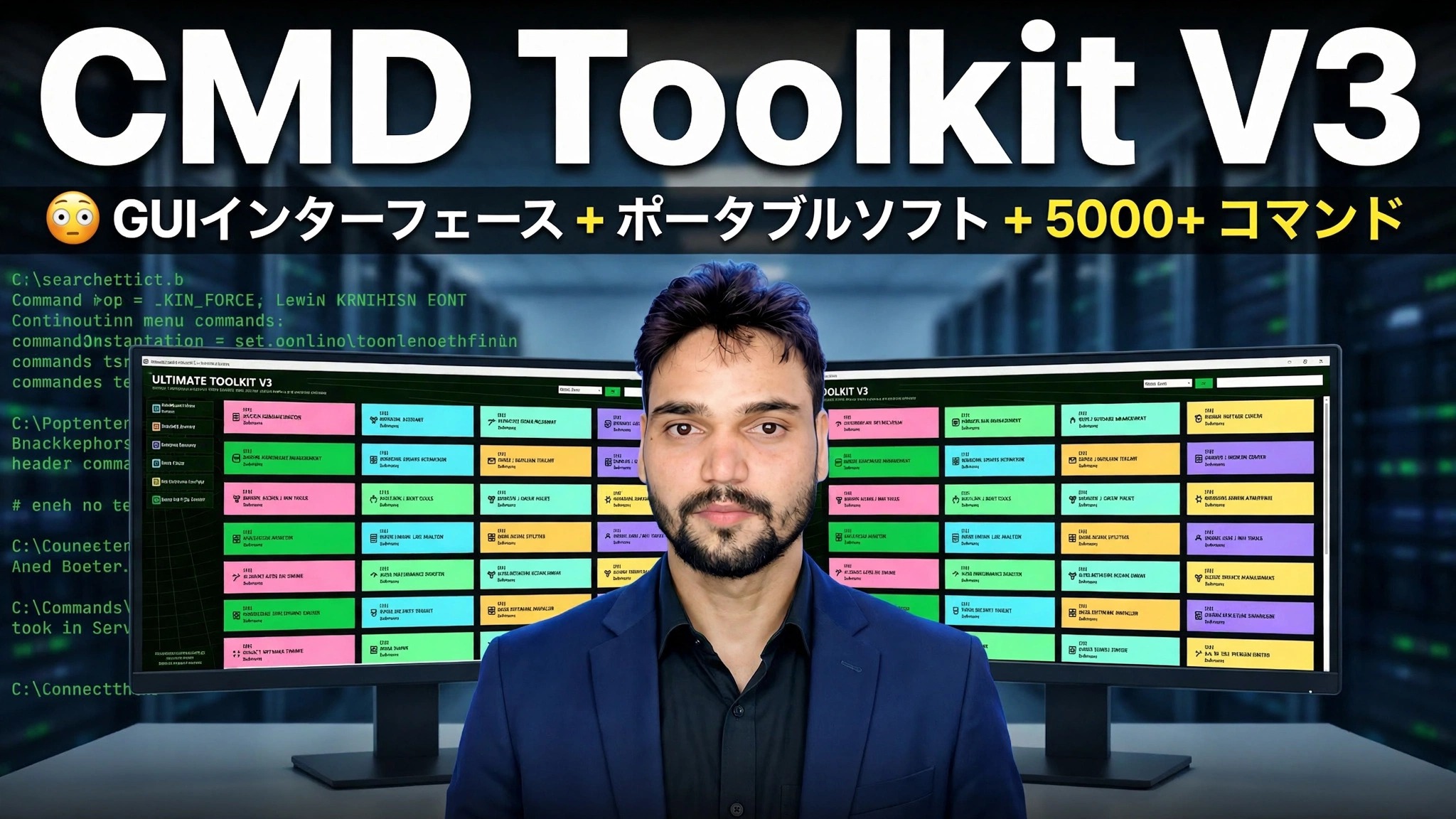 CMD ツールキット V3 😳 GUI インターフェイス + ポータブル ソフトウェア + 5000 以上のコマンド