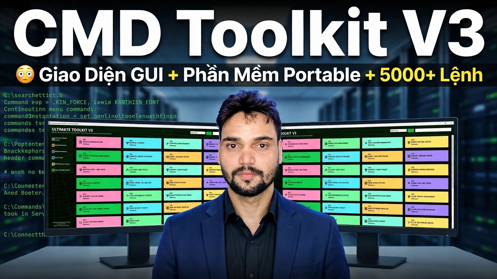 CMD Toolkit V3 😳 Giao diện GUI + Phần mềm di động + 5000+ Lệnh