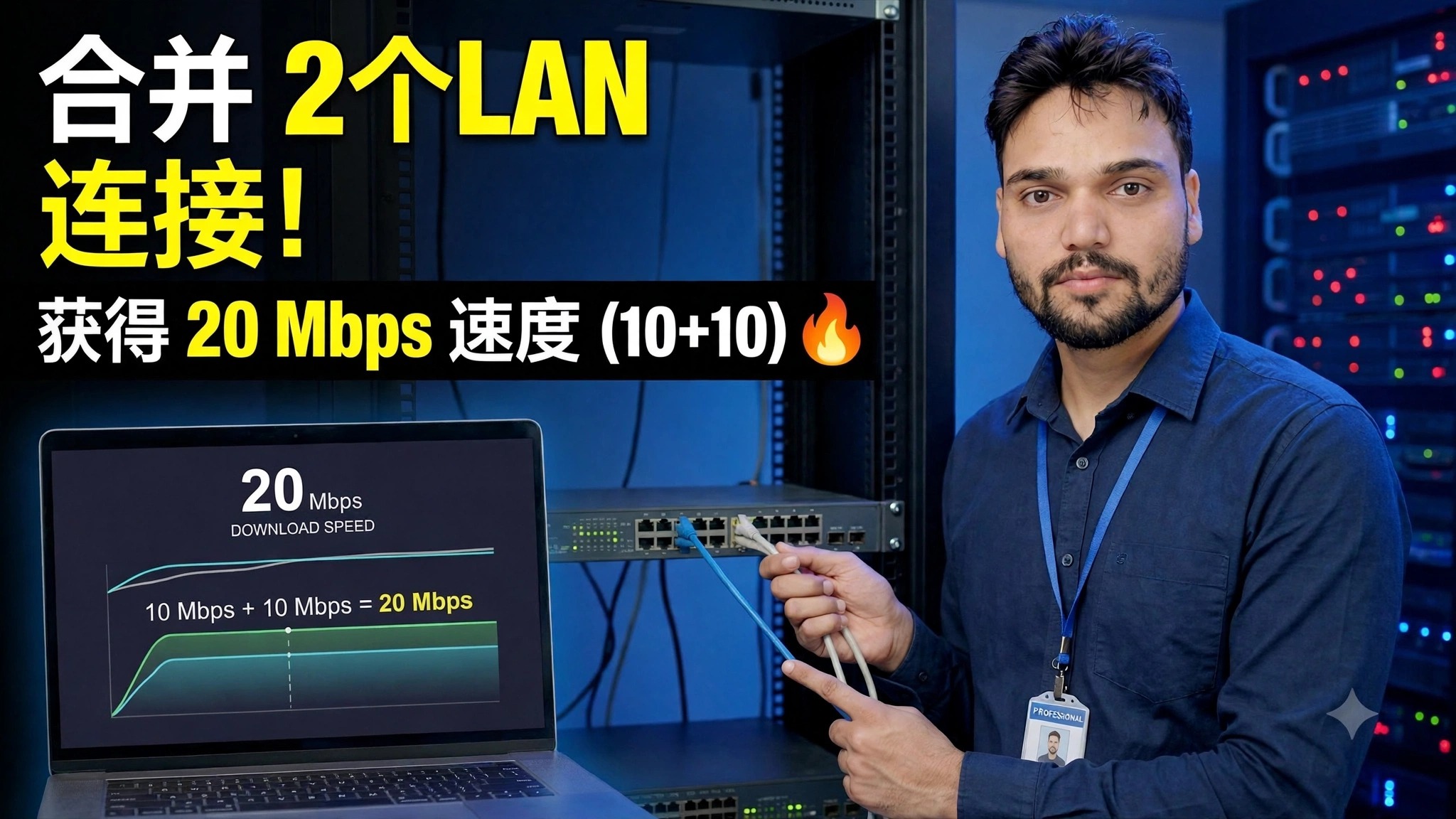 How to Combine 2 LAN Connections for Faster Internet 🔥