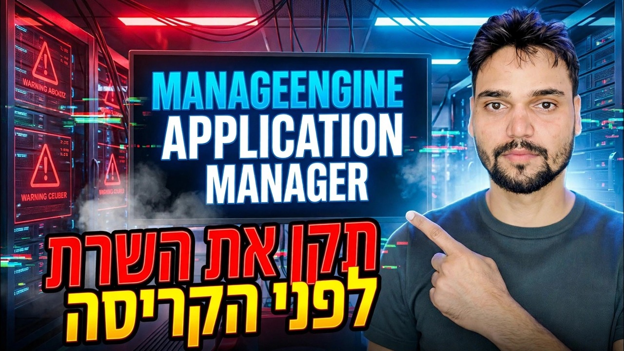 עקוב אחר ביצועי שרת בשידור חי ⚡ ManageEngine APM