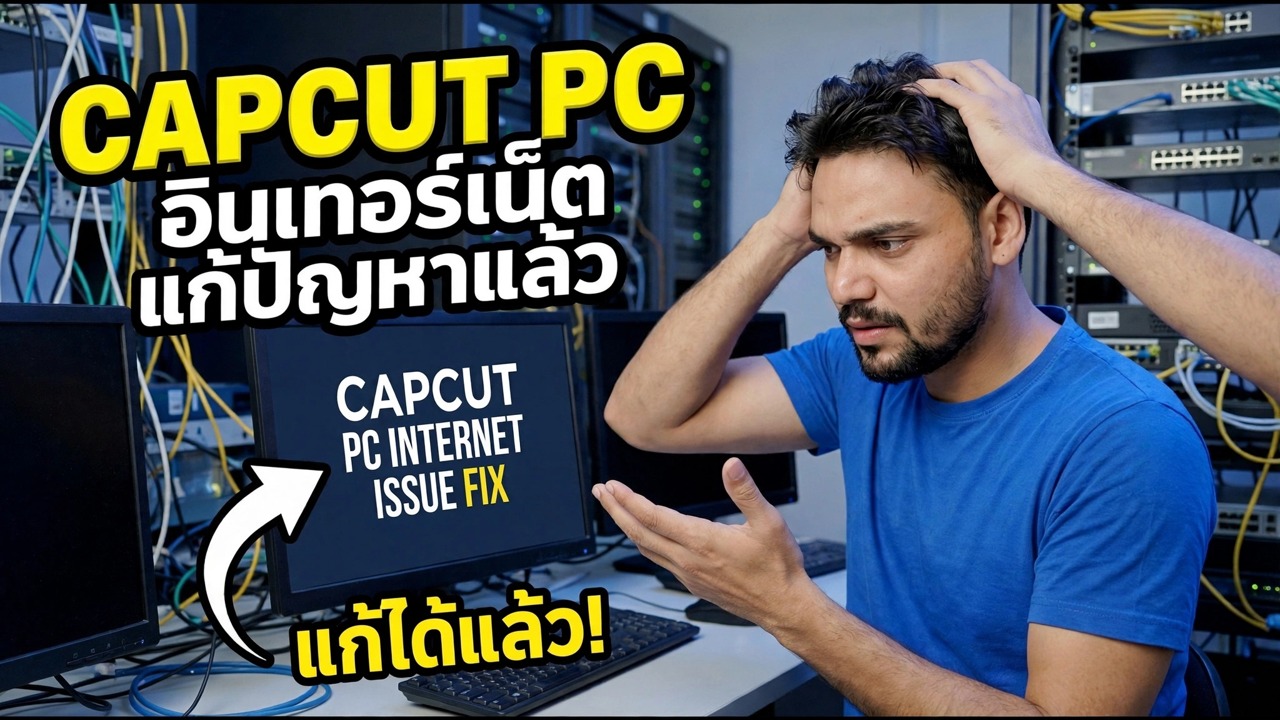 แก้ไขปัญหาอินเทอร์เน็ต CapCut - ปัญหาการเชื่อมต่อ