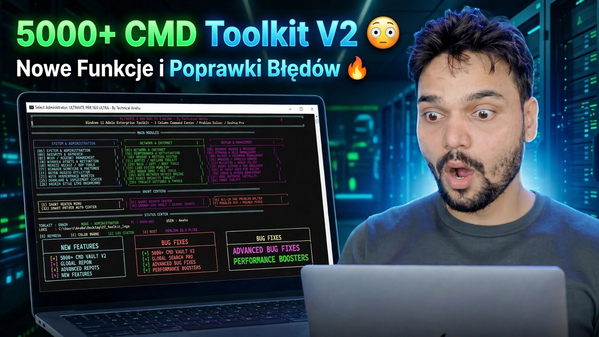 Zestaw narzędzi CMD 5000+ V2 😳 Dodano nowe funkcje i naprawiono błędy 🔥