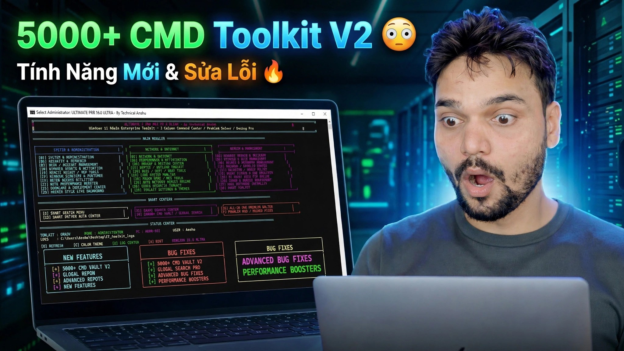 5000+ CMD Toolkit V2 😳 Đã thêm các tính năng mới và sửa lỗi 🔥