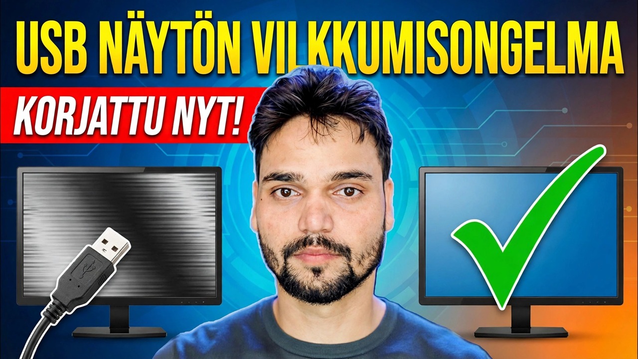 Näytön vilkkumisongelman korjaus 😳 USB-virtaongelma ratkaistu (SMPS / sovitintemppu)