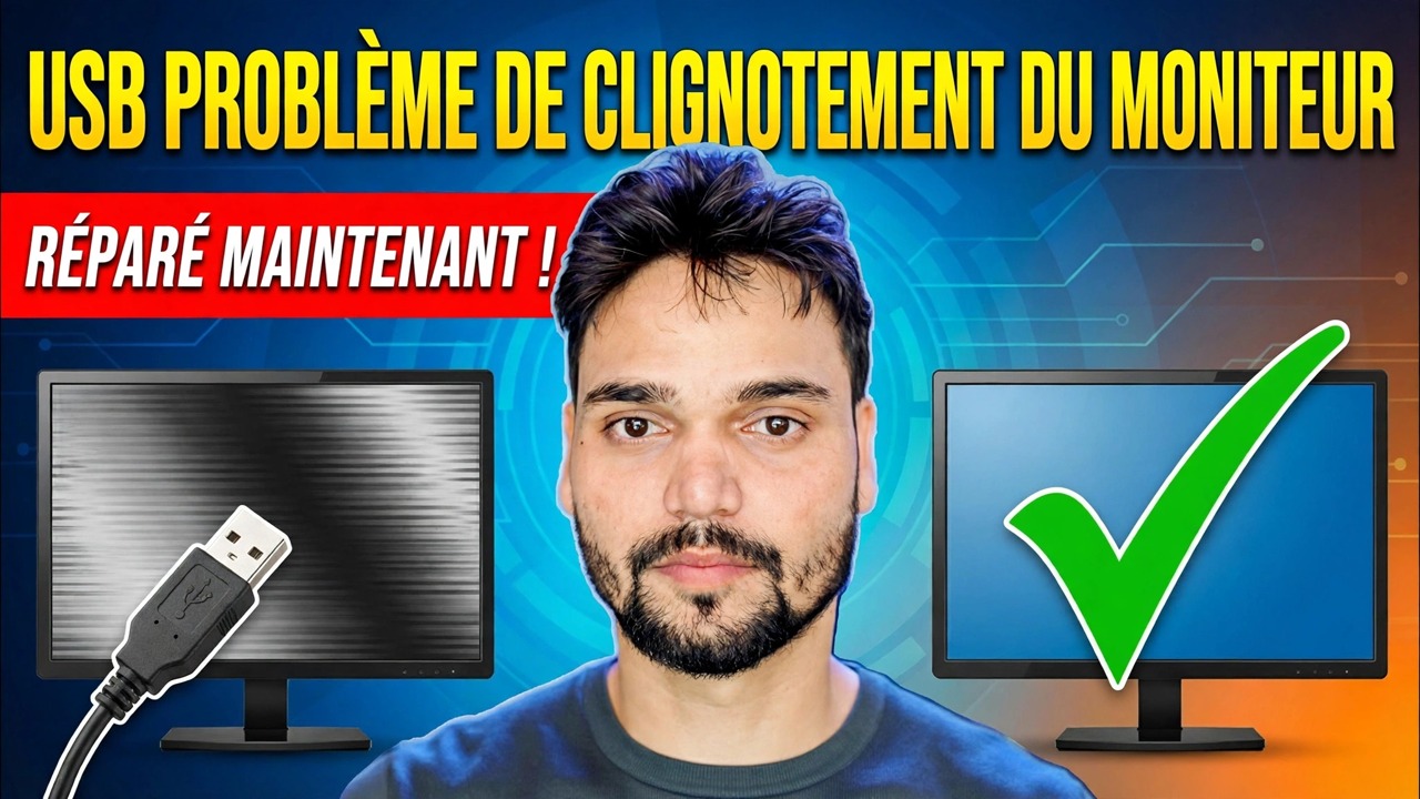 Correction du problème de clignotement du moniteur 😳 Problème d'alimentation USB résolu (astuce SMPS / adaptateur)