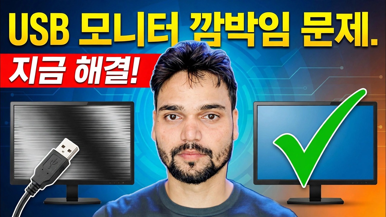 모니터 깜박임 문제 수정 😳 USB 전원 문제 해결(SMPS/어댑터 트릭)