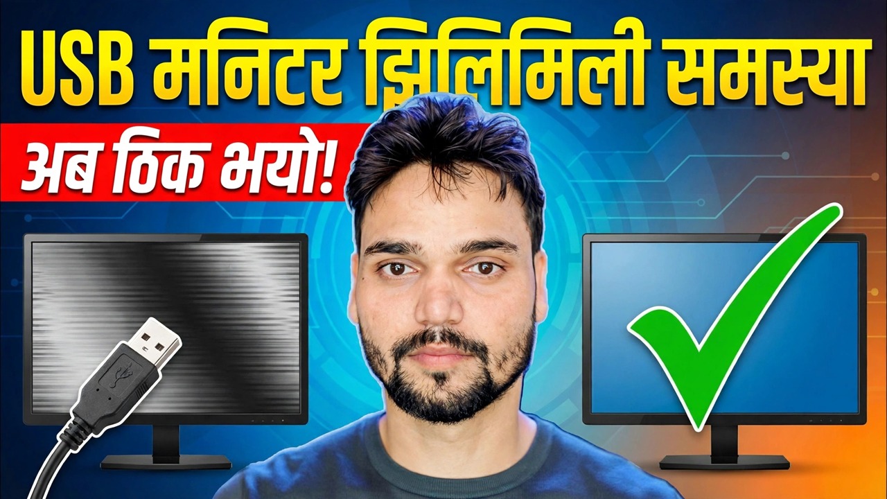 मोनिटर ब्लिंक समस्या समाधान 😳 USB पावर समस्या समाधान (SMPS / एडाप्टर ट्रिक)