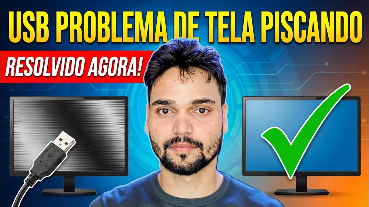 Correção do problema de piscar do monitor 😳 Problema de energia USB resolvido (SMPS / truque do adaptador)