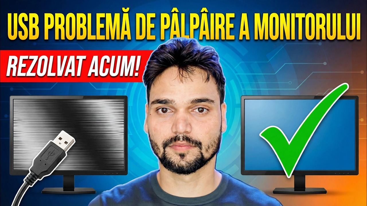 Remediere a problemei monitorului clipit 😳 Problemă de alimentare USB rezolvată (SMPS / truc cu adaptor)