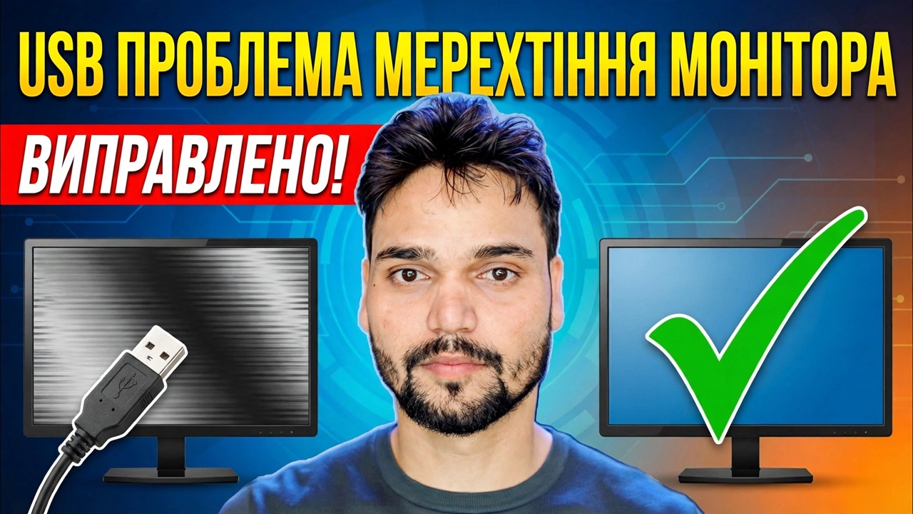 Вирішення проблеми з блиманням монітора 😳 Вирішено проблему живлення через USB (SMPS/адаптер)