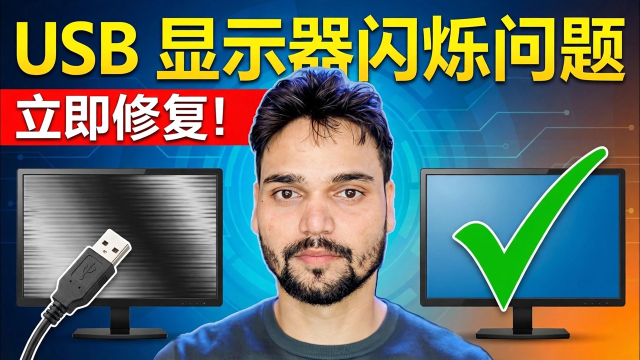 显示器闪烁问题修复 😳 USB 电源问题已解决（SMPS / 适配器技巧）