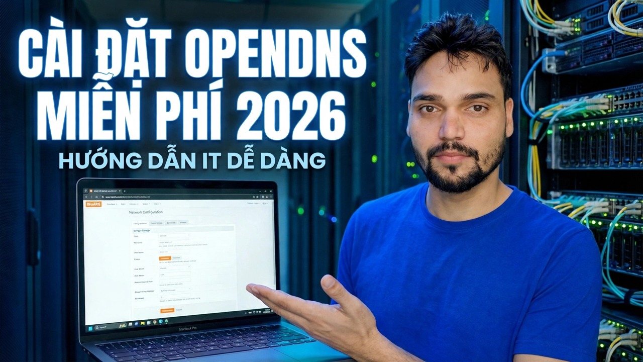 Thiết lập OpenDNS Free 2026 - Bảo vệ mạng của bạn khỏi các mối đe dọa