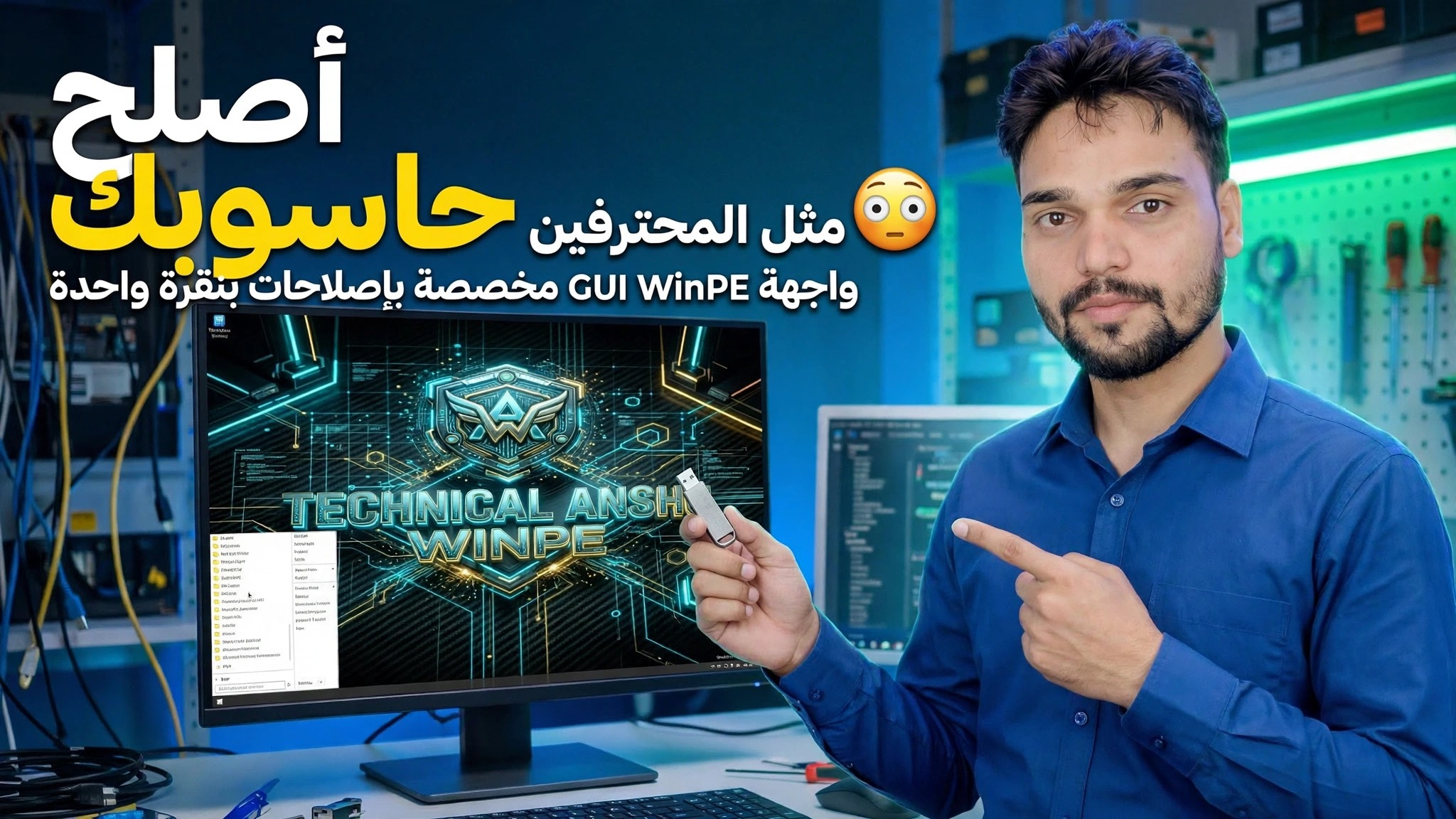 قم بإصلاح جهاز الكمبيوتر الخاص بك مثل المحترفين 😳 واجهة المستخدم الرسومية المخصصة WinPE مع إصلاحات بنقرة واحدة