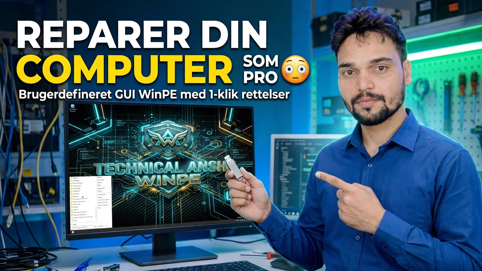 Reparer din computer som en professionel 😳 Custom GUI WinPE med 1-klik rettelser