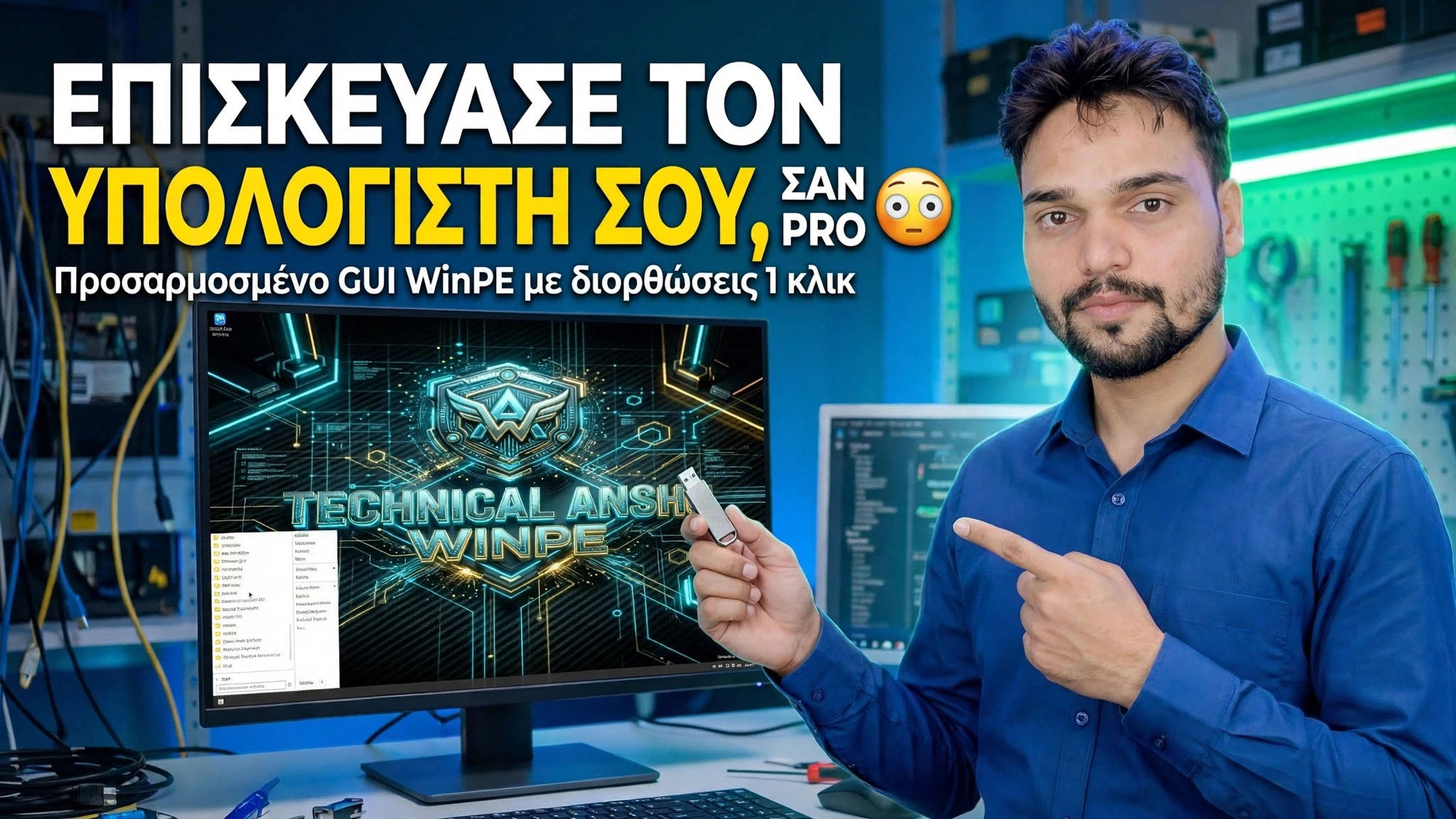 Επισκευάστε τον υπολογιστή σας σαν επαγγελματίας 😳 Προσαρμοσμένο GUI WinPE με επιδιορθώσεις με 1 κλικ