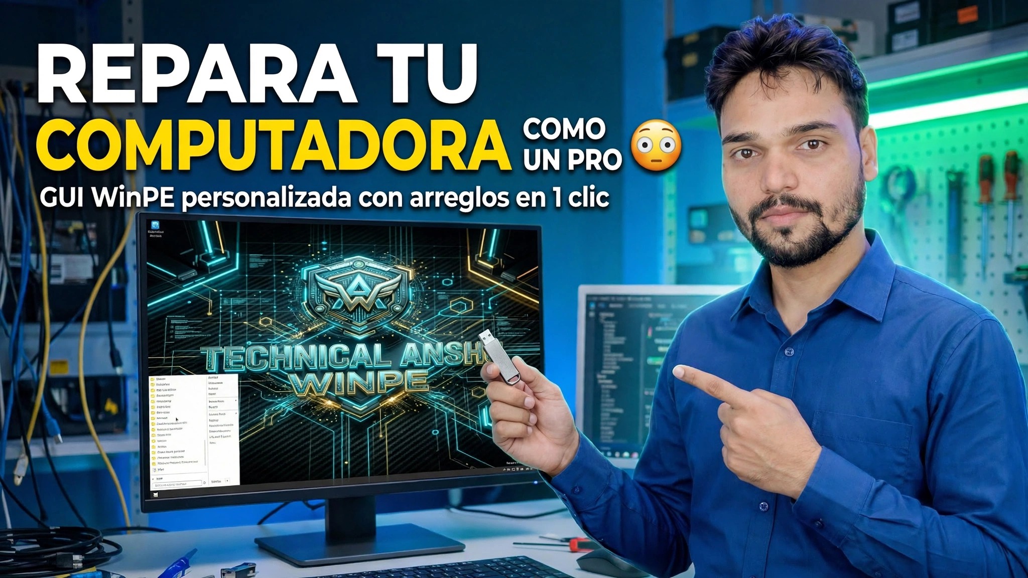 Repare su computadora como un profesional 😳 GUI personalizada WinPE con soluciones de 1 clic