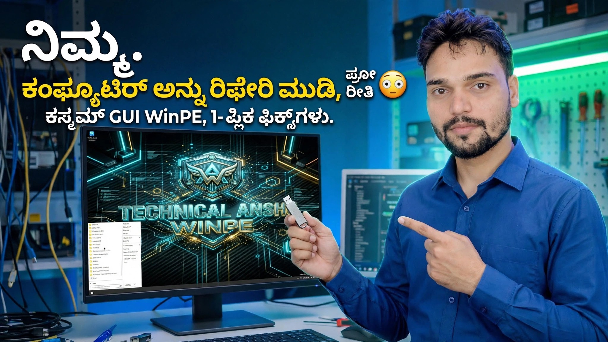 1-ಕ್ಲಿಕ್ ಫಿಕ್ಸ್‌ಗಳೊಂದಿಗೆ ಪ್ರೊ 😳 ಕಸ್ಟಮ್ GUI WinPE ನಂತೆ ನಿಮ್ಮ ಕಂಪ್ಯೂಟರ್ ಅನ್ನು ದುರಸ್ತಿ ಮಾಡಿ