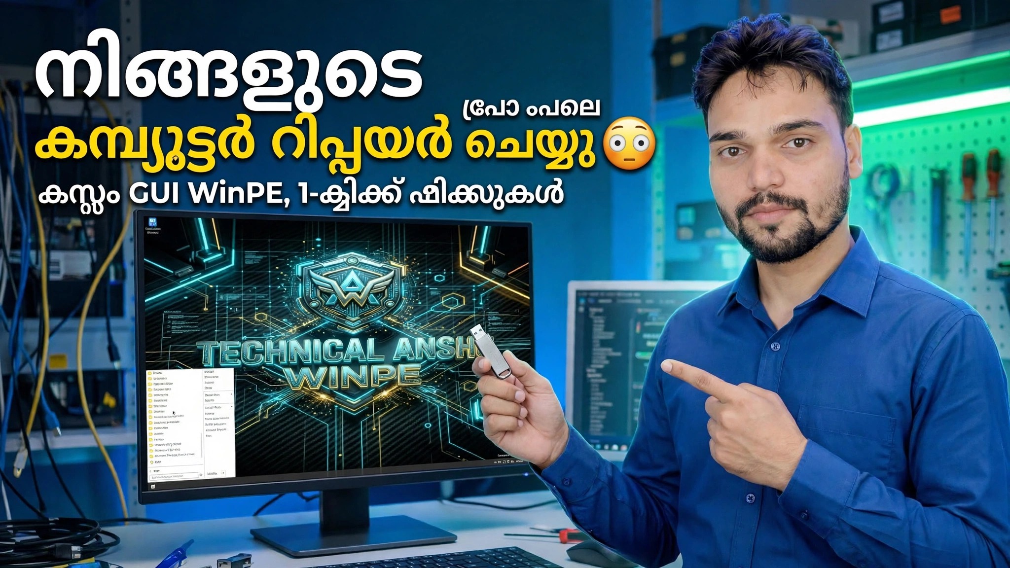 ഒരു പ്രോ പോലെ നിങ്ങളുടെ കമ്പ്യൂട്ടർ റിപ്പയർ ചെയ്യുക 😳 കസ്റ്റം GUI WinPE 1-ക്ലിക്ക് പരിഹാരങ്ങൾ ഉപയോഗിച്ച്