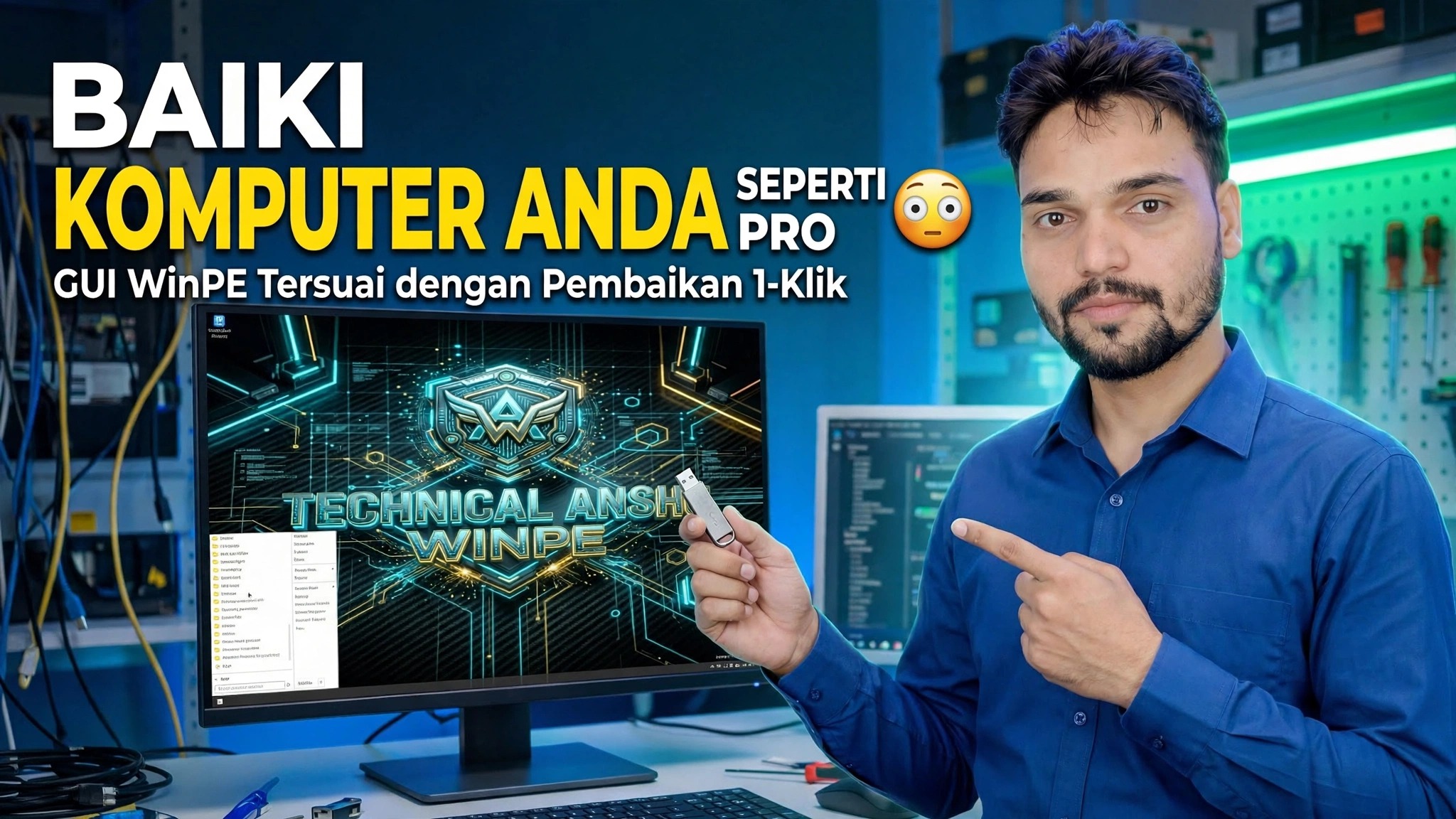 Baiki Komputer Anda Seperti Pro 😳 GUI Tersuai WinPE dengan Pembetulan 1 Klik