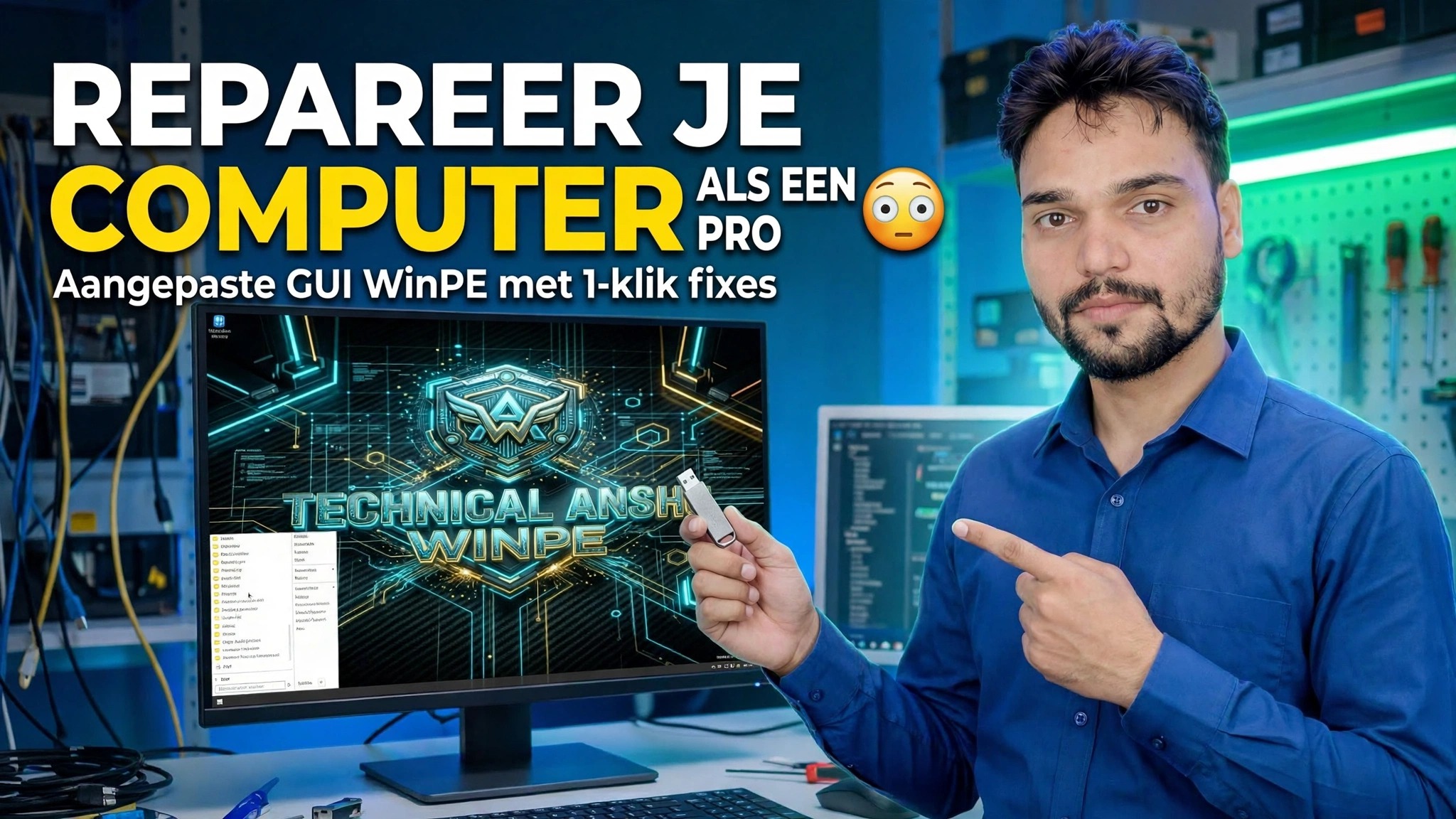 Repareer uw computer als een professional 😳 Aangepaste GUI WinPE met oplossingen in 1 klik