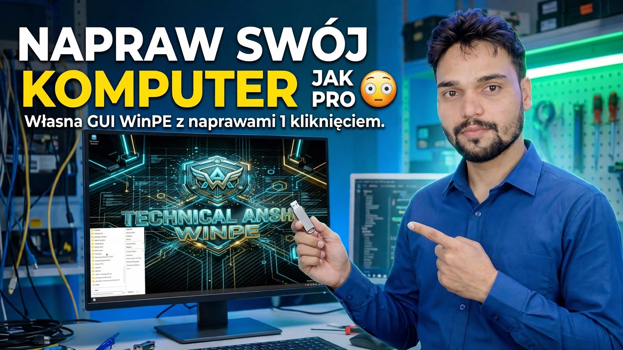 Napraw swój komputer jak profesjonalista 😳 Niestandardowy interfejs GUI WinPE z poprawkami jednym kliknięciem