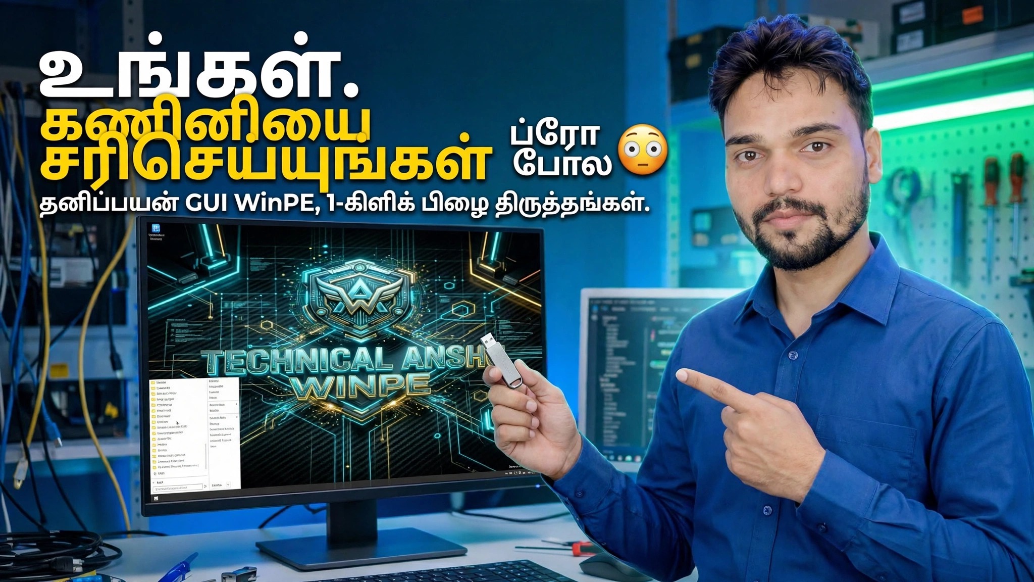 1-கிளிக் திருத்தங்கள் மூலம் உங்கள் கணினியை Pro 😳 Custom GUI WinPE போன்று சரி செய்யவும்