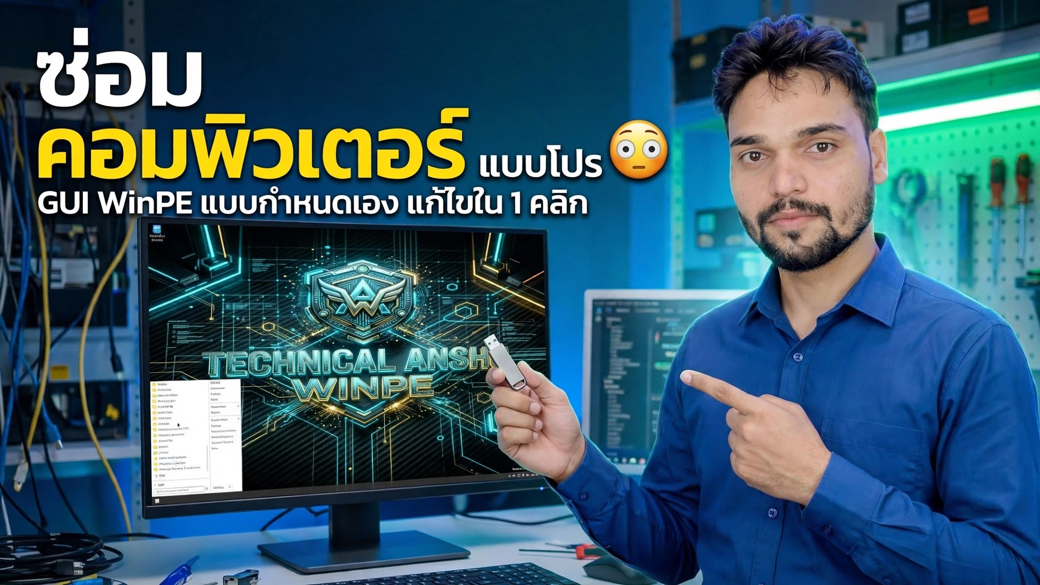ซ่อมแซมคอมพิวเตอร์ของคุณอย่างมืออาชีพ 😳 GUI WinPE แบบกำหนดเองพร้อมการแก้ไขในคลิกเดียว