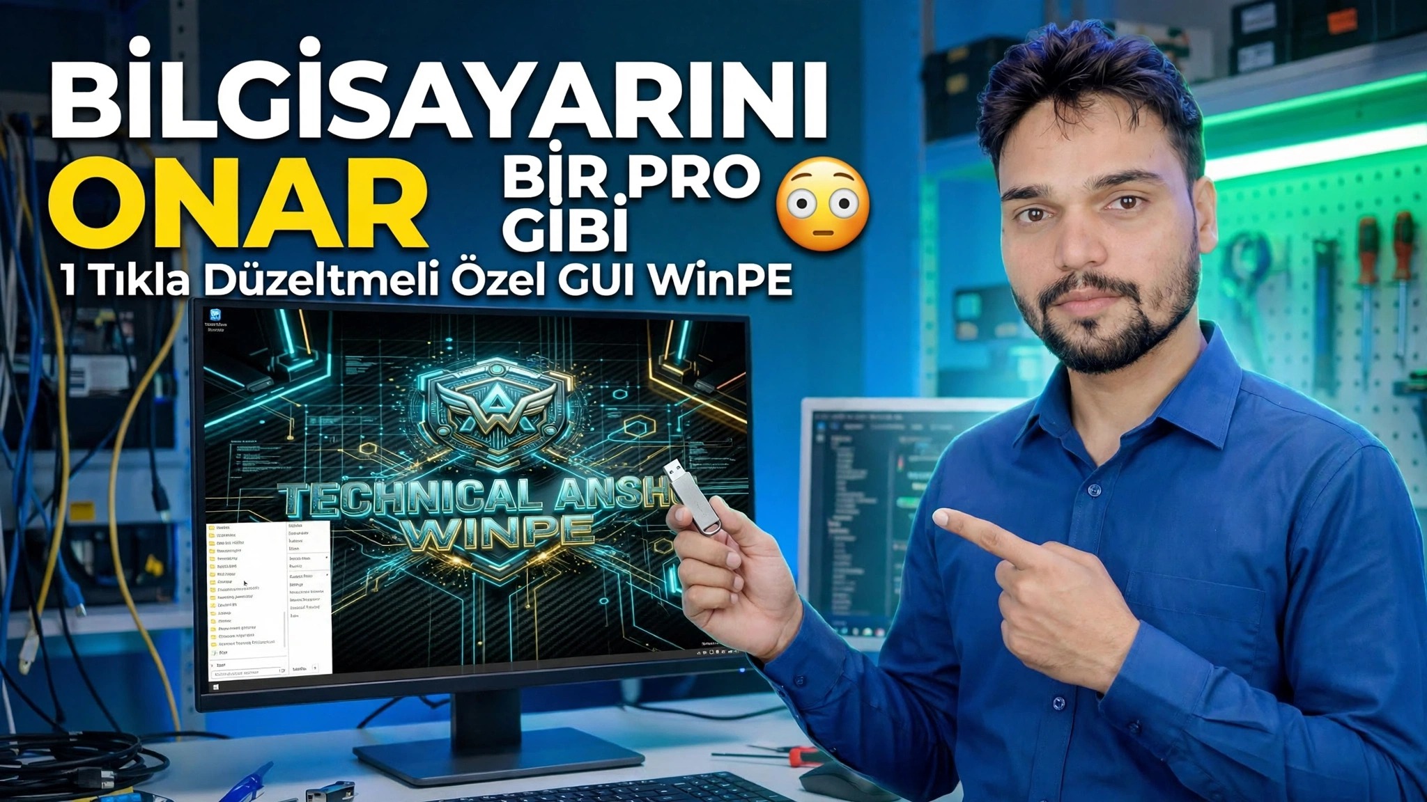 Bilgisayarınızı Bir Profesyonel Gibi Onarın 😳 Tek Tıklamayla Düzeltmelerle Özel GUI WinPE