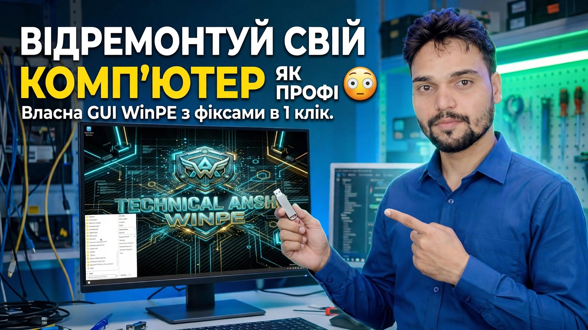 Відремонтуйте свій комп’ютер як професіонал 😳 Користувацький графічний інтерфейс WinPE із виправленнями в один клік