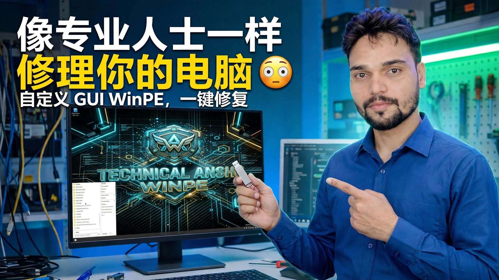 Repair Your Computer Like a Pro 😳 Custom GUI WinPE with 1-Click Fixes