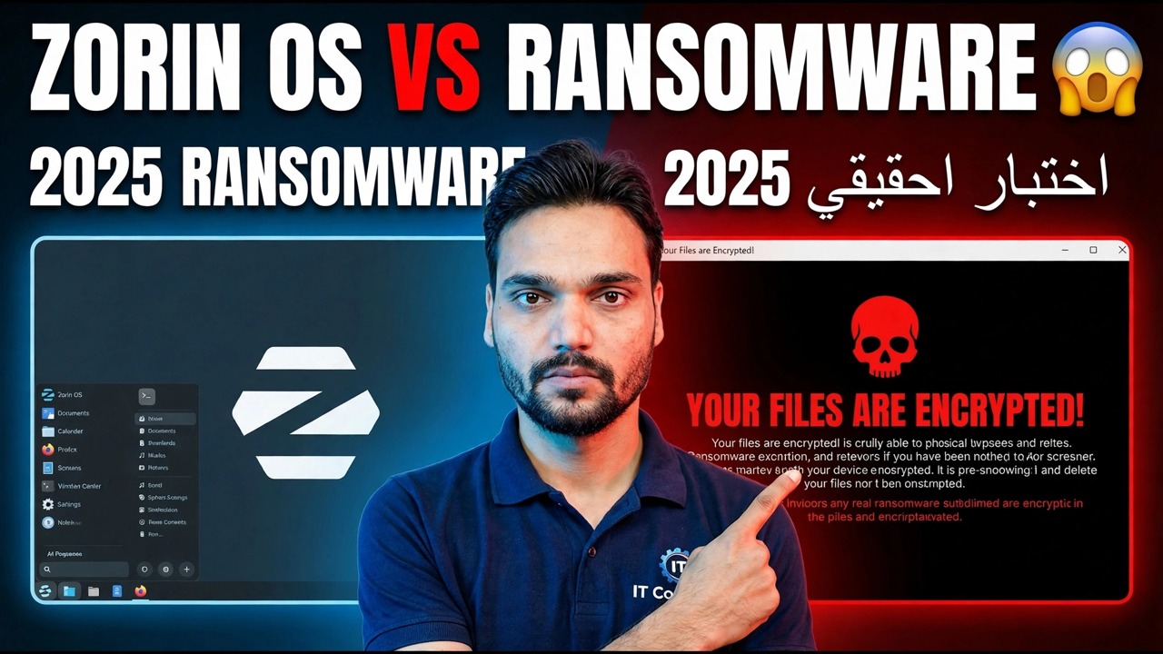 اختبار Zorin OS Ransomware 2025 - الحماية والمراجعة