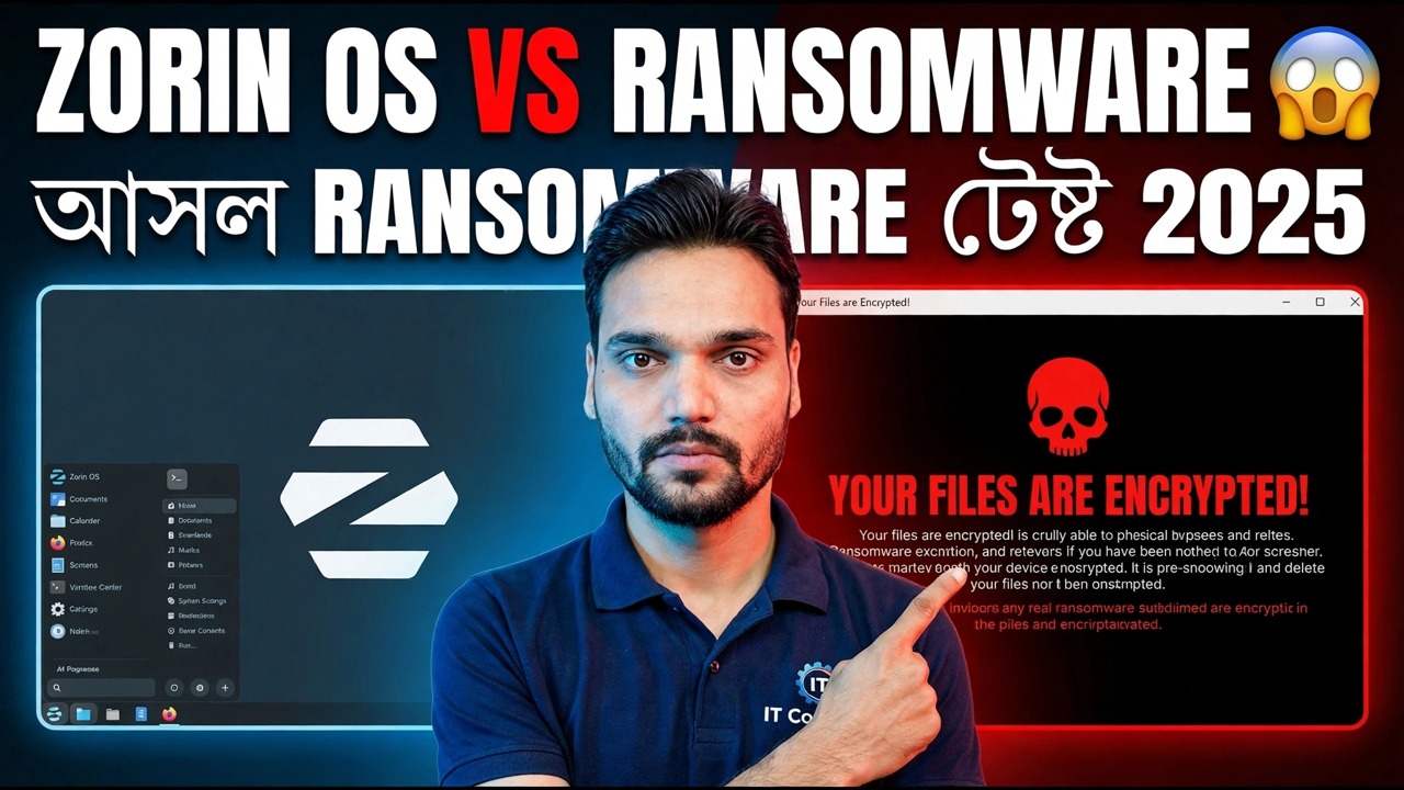 Zorin OS Ransomware Test 2025 - সুরক্ষা এবং পর্যালোচনা