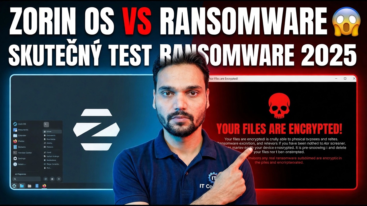 Zorin OS Ransomware Test 2025 – Ochrana a kontrola