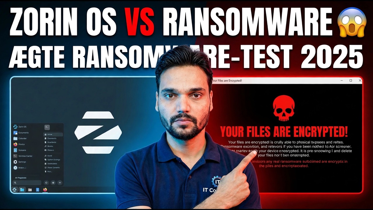 Zorin OS Ransomware Test 2025 - Beskyttelse og anmeldelse