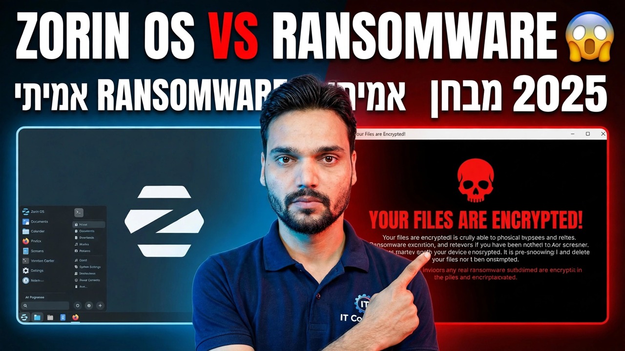 Zorin OS Ransomware Test 2025 - הגנה וסקירה